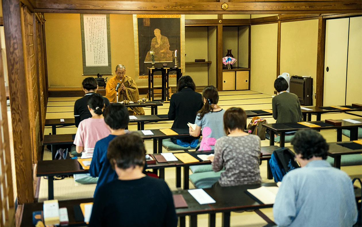 写経の前の法話