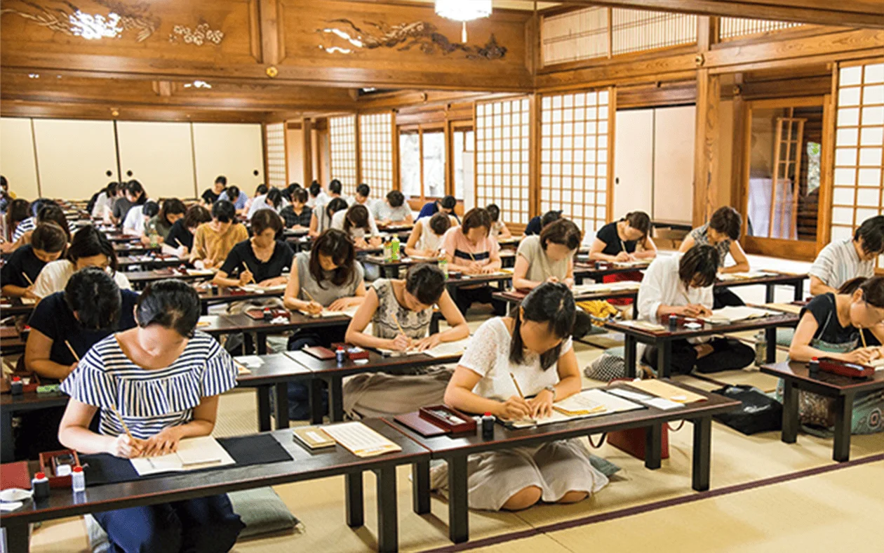 写経の様子